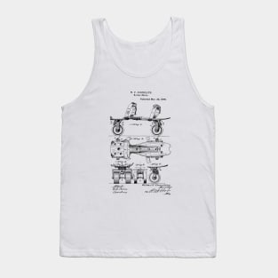 Roller-Skate Design Patent Drawing Tank Top